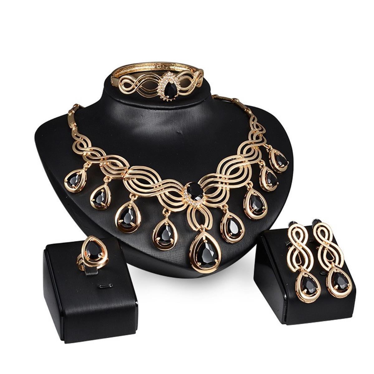 Luxury Gold & Resin Jewelry Set for Women