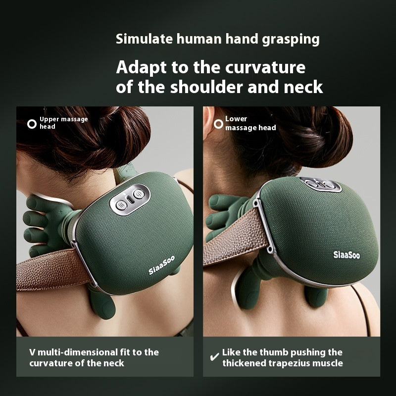 Wireless Electric Neck & Shoulder Massager – Back Kneading Pain Relief