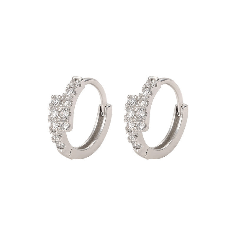 Small Diamond Ear Clips for Women