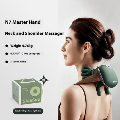 Wireless Electric Neck & Shoulder Massager – Back Kneading Pain Relief