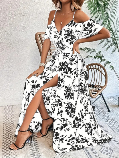 Women’s Off-Shoulder Floral Maxi Dress