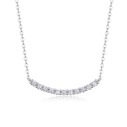 Sterling Silver Moissanite Necklace Set