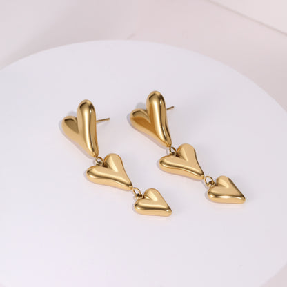 ModernLove Minimalist Heart-Shaped Earrings