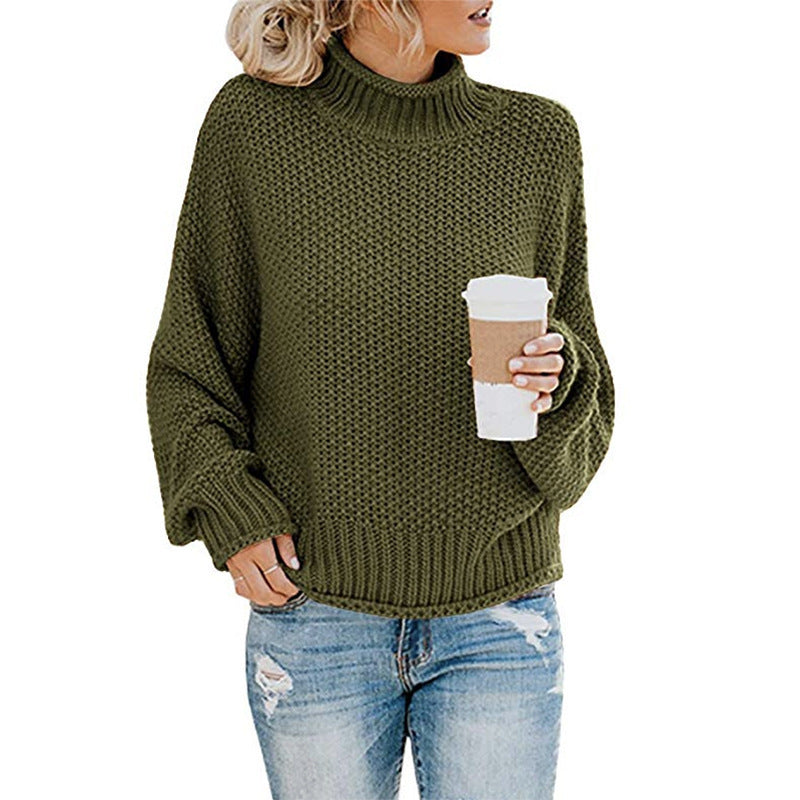 Women’s Cozy Turtleneck Knit Top