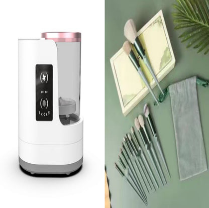 Electric Makeup Brush Cleaner – Automatic Rechargeable Cleaning Stand
