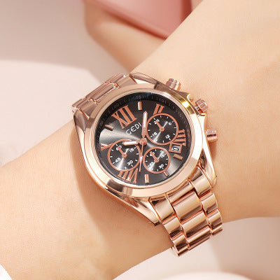 Women Luxury Rose Gold Casual Watch