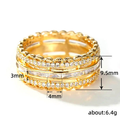 lower Zircon Statement Ring for Women