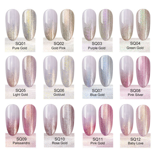 12-Color Nail Glue Set