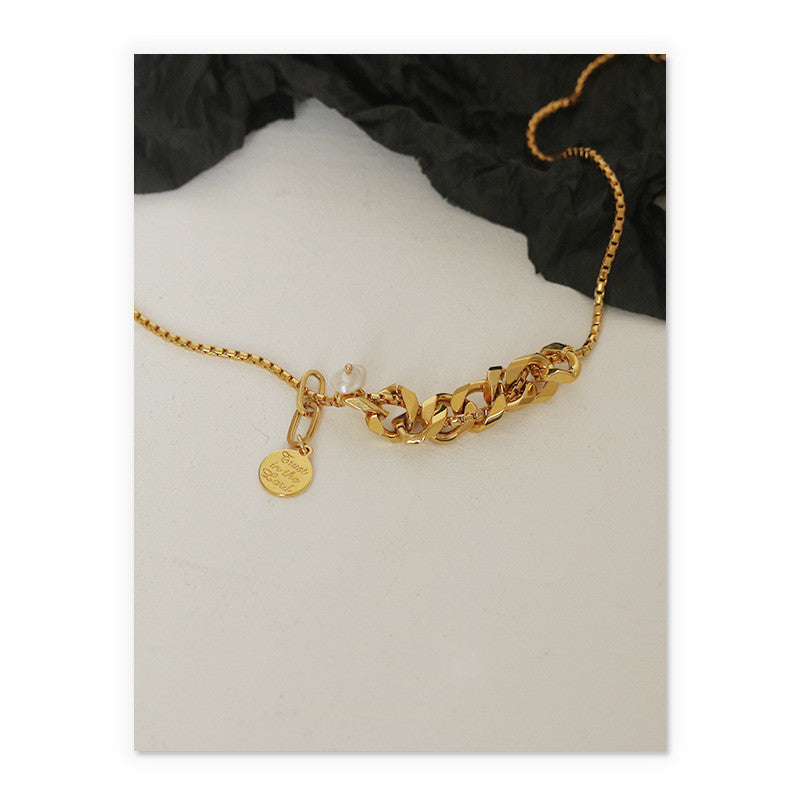 Hip Hop Clavicle Chain Fashion Gold Women Necklace