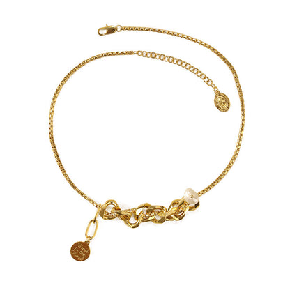 Hip Hop Clavicle Chain Fashion Gold Women Necklace
