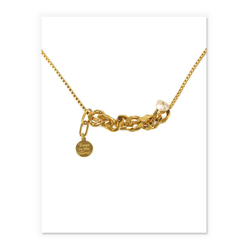 Hip Hop Clavicle Chain Fashion Gold Women Necklace