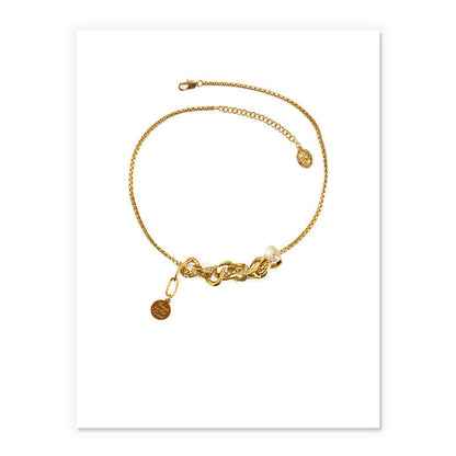 Hip Hop Clavicle Chain Fashion Gold Women Necklace