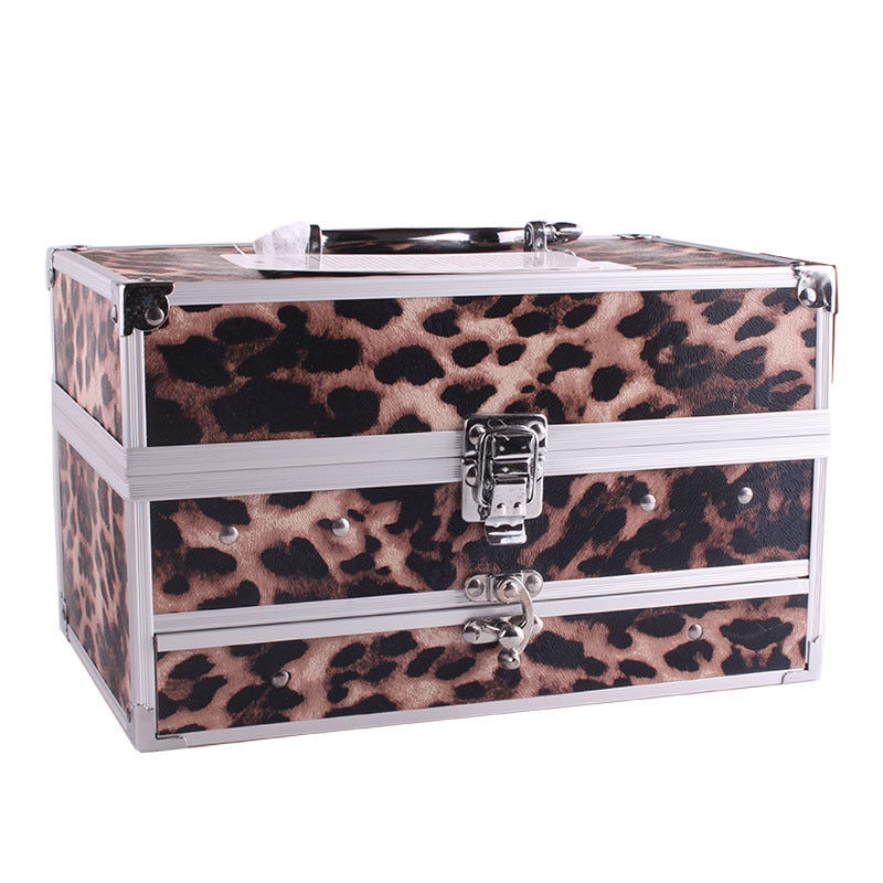 Professional Makeup Artist Cosmetic Bag – Large Capacity Makeup Storage Box with Compartments