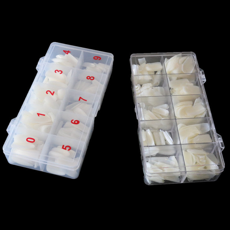 500-Piece Transparent Fake Nail Set