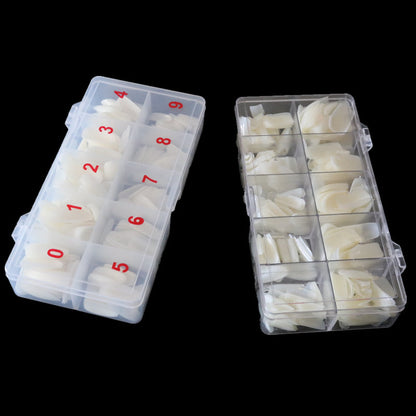 500-Piece Transparent Fake Nail Set