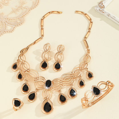 Luxury Gold & Resin Jewelry Set for Women