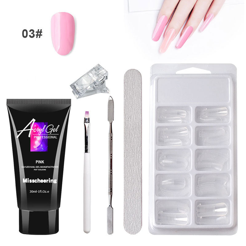 Painless Crystal Gel Nail Extension Set