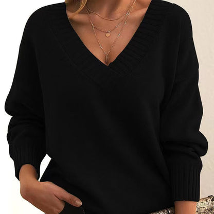 Women’s V-Neck Knit Sweater
