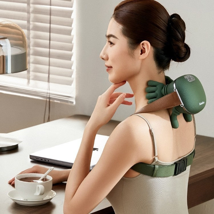 Wireless Electric Neck & Shoulder Massager – Back Kneading Pain Relief