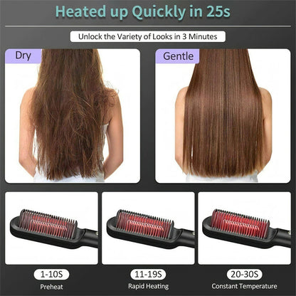 Curl & Straight Duo Hot Comb Brush