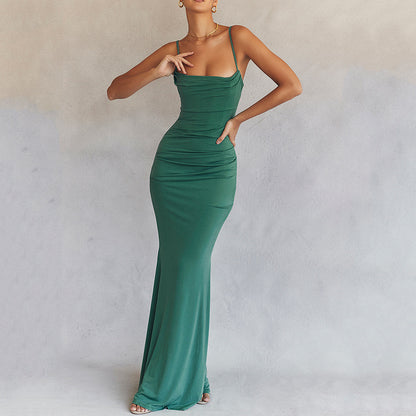 Women’s Summer Backless Mermaid Evening Gown