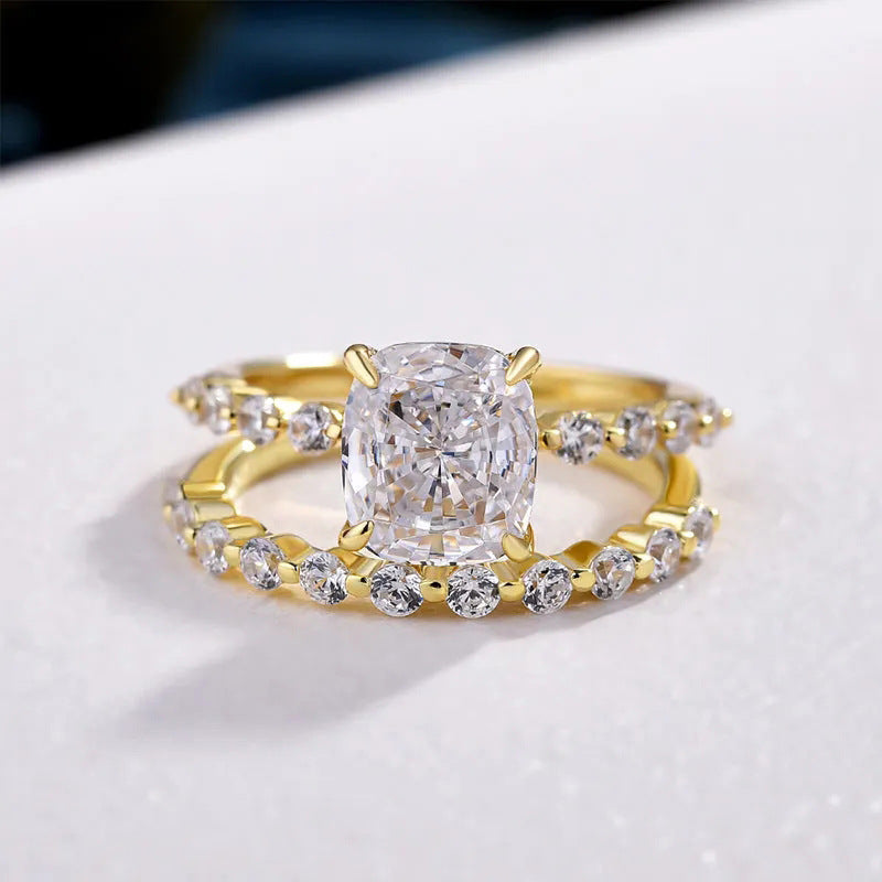 Women's Square Light Luxury Ring