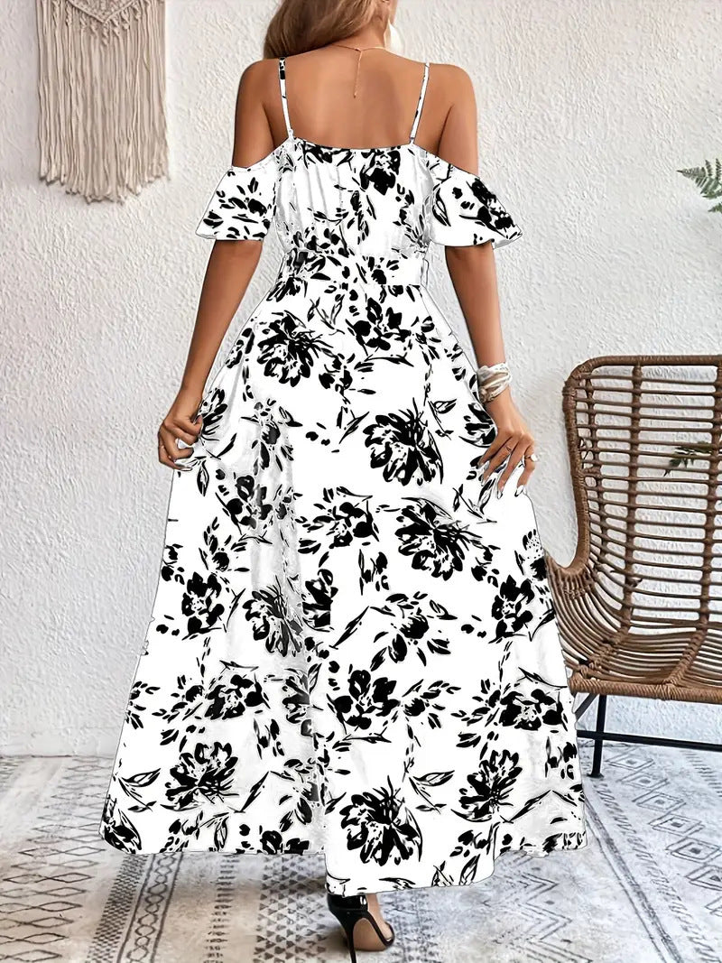 Women’s Off-Shoulder Floral Maxi Dress