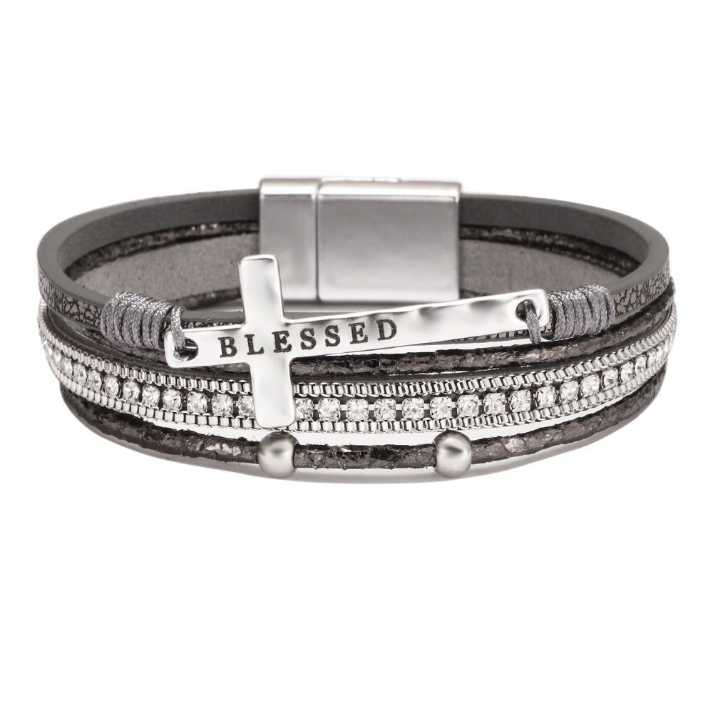 Bohemian Cross Magnetic Bracelet for Women