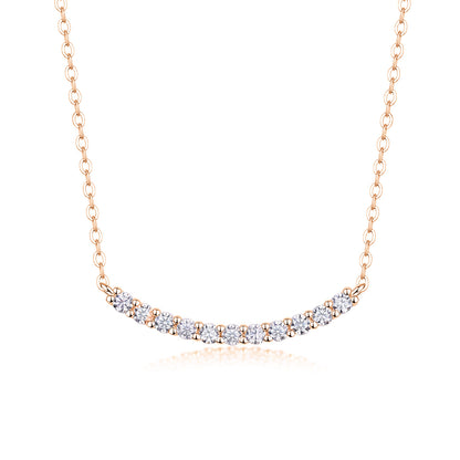 Sterling Silver Moissanite Necklace Set
