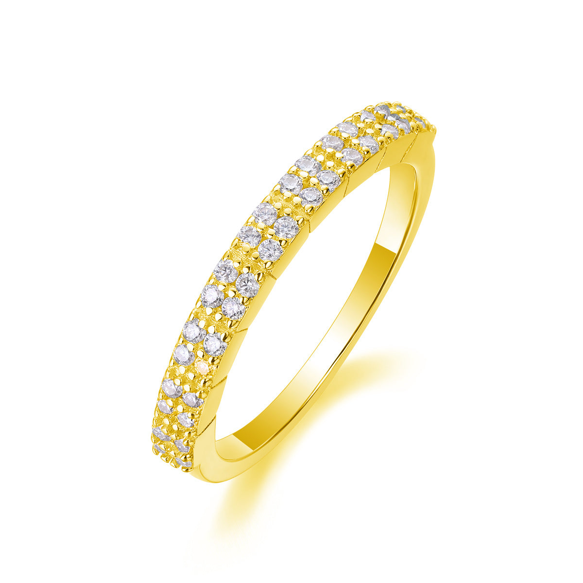 For Love Moissanite Ring S925 Sterling Silver & Platinum-Plated Luxury