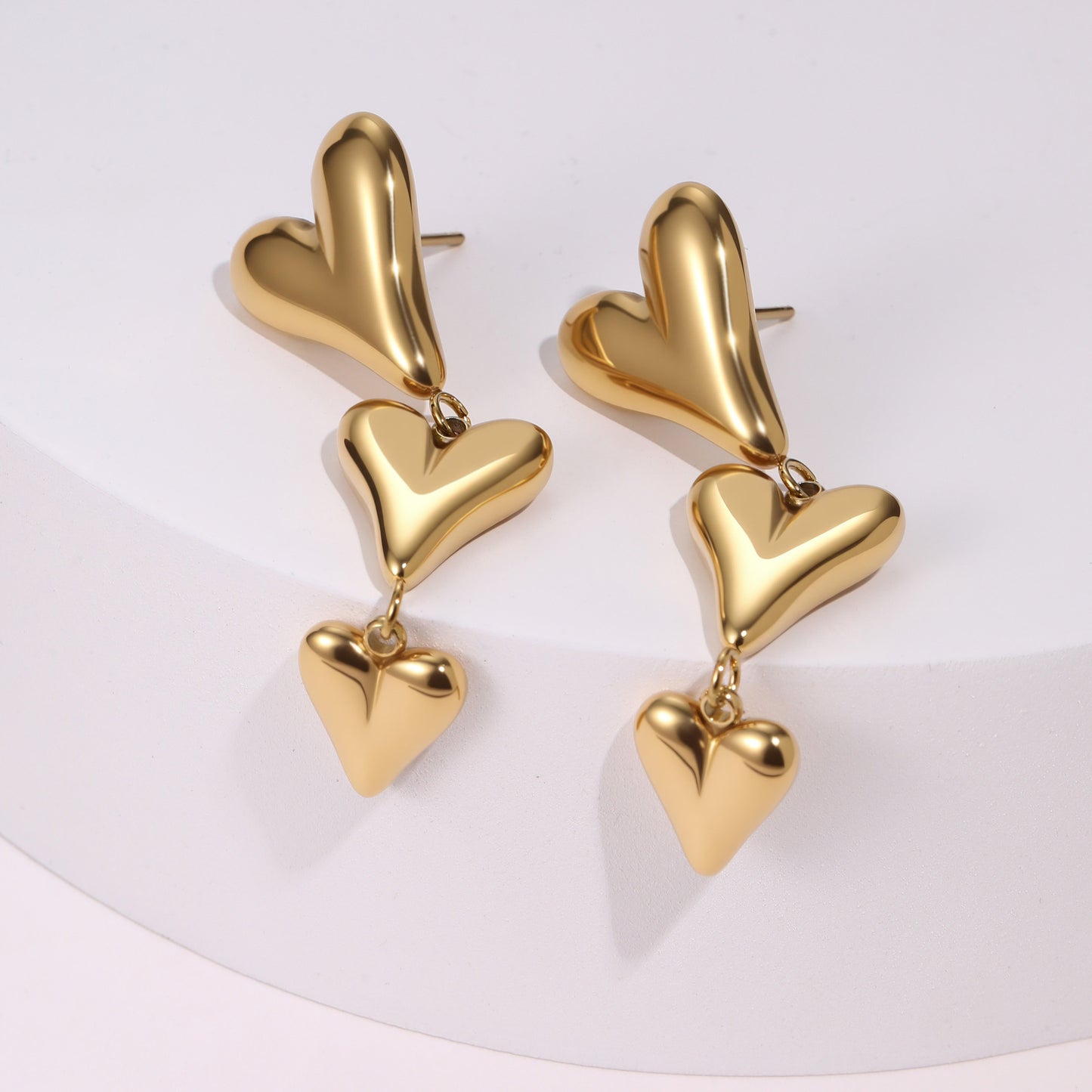 ModernLove Minimalist Heart-Shaped Earrings