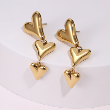 ModernLove Minimalist Heart-Shaped Earrings
