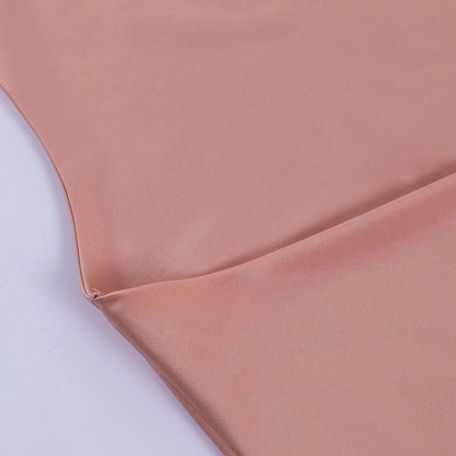 Women’s Satin V-Neck Backless Mini Party Dress