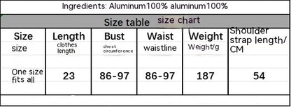 Women’s Metal Sequins Sling Party Top