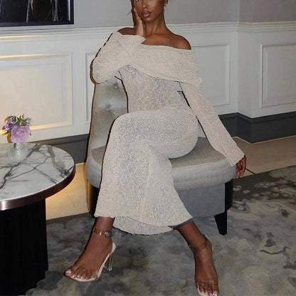 Women’s Holiday Knitted Maxi Dress