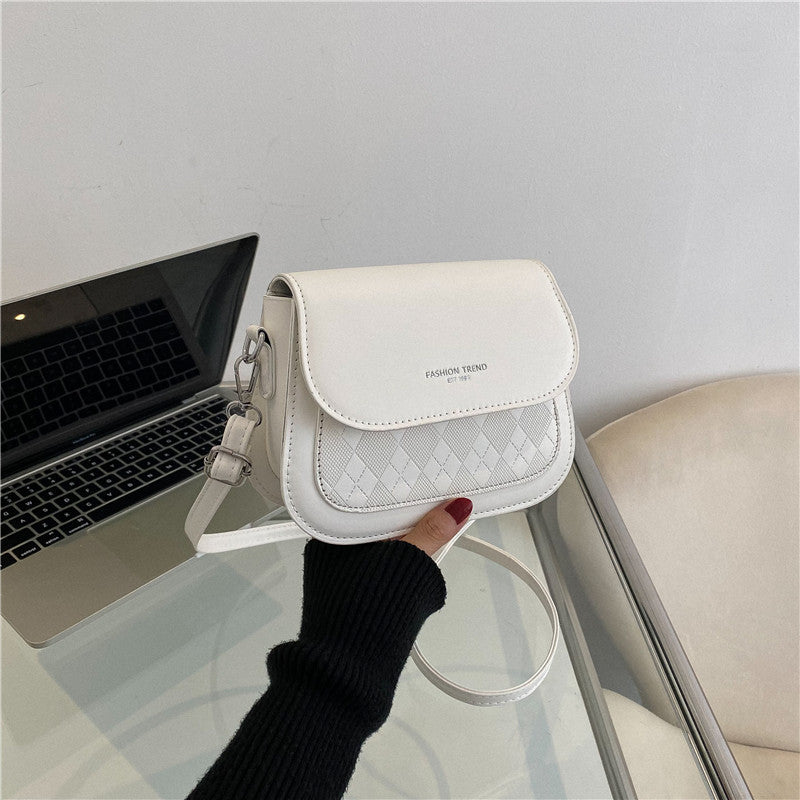 Women’s Simple Solid Color Small Square Shoulder Bag