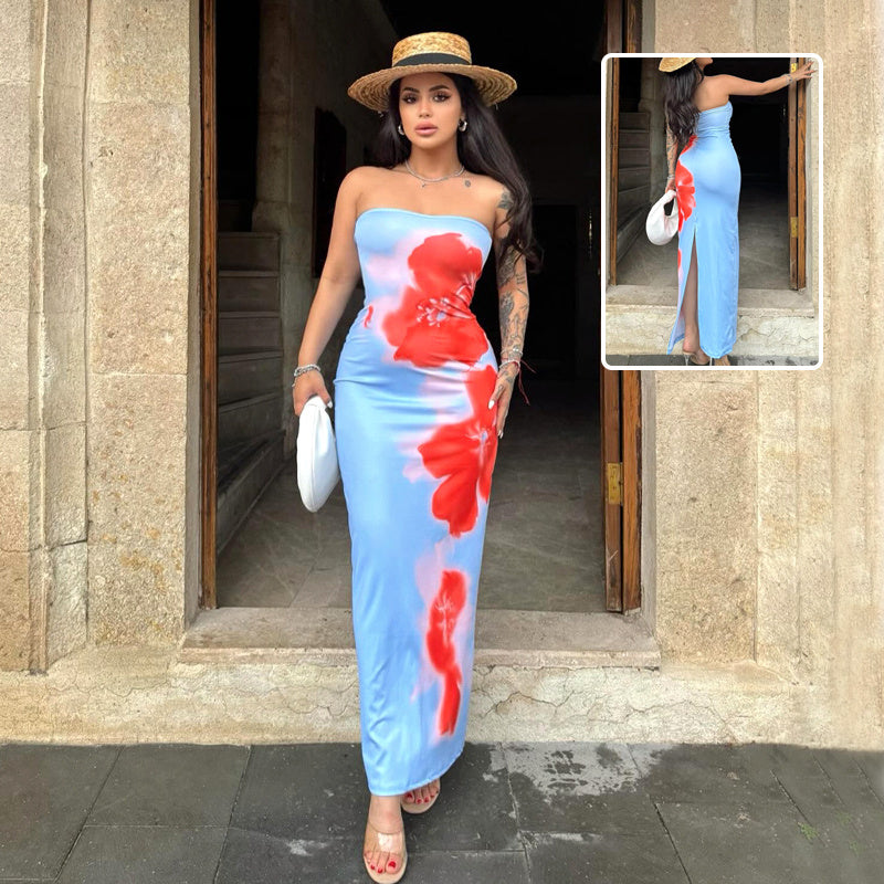 Summer Sexy Tube Long Dress for Women