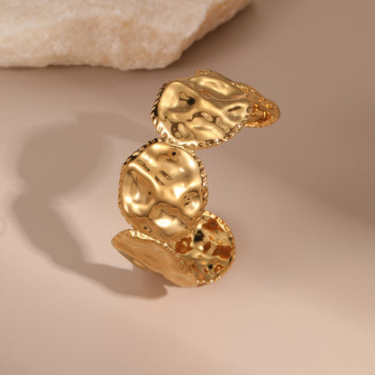 Women Leaf Stainless Steel Wristband Bow Light Luxury