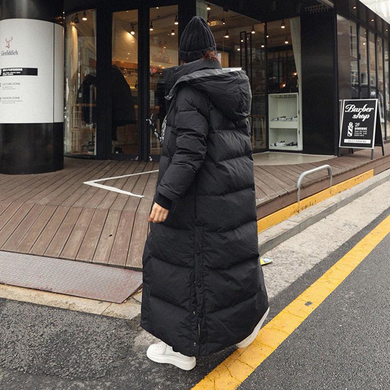 Women’s Winter Long Hooded Coat Thickened Warm Parka Jacket