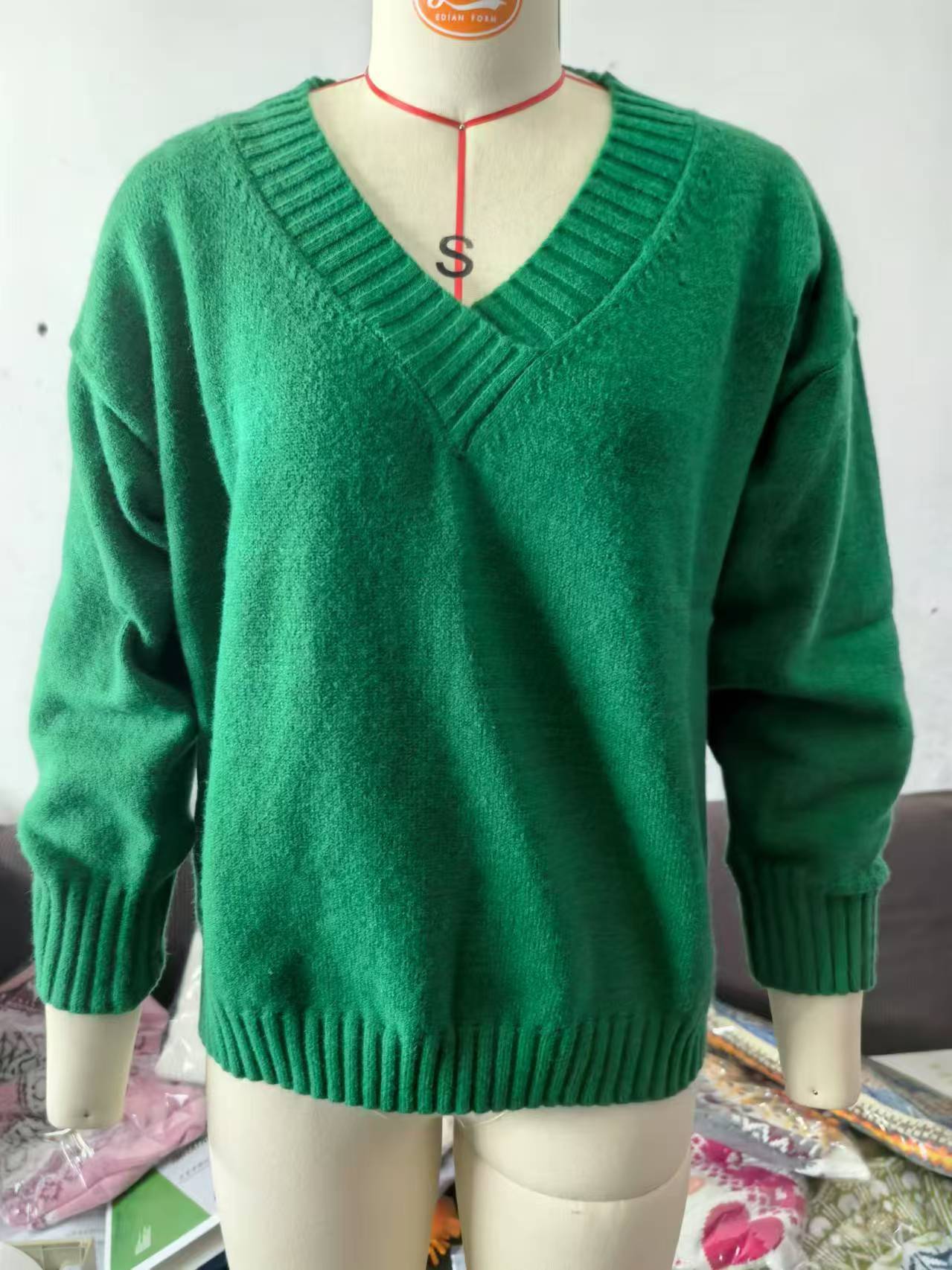 Women’s V-Neck Knit Sweater