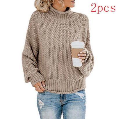 Women’s Cozy Turtleneck Knit Top