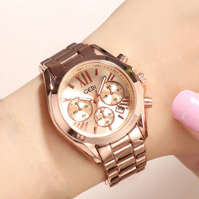 Women Luxury Rose Gold Casual Watch
