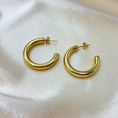 Minimalist Hollow Hoop Earrings