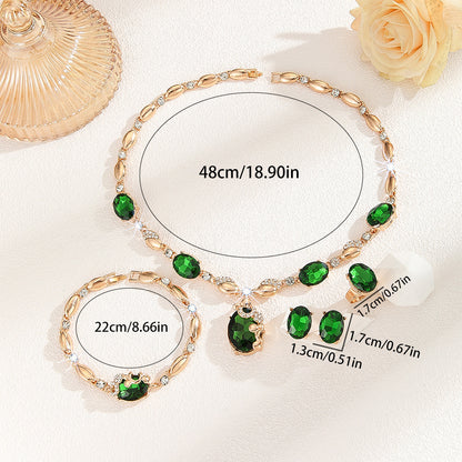 Women's Fashion Personality Four-piece Jewelry Sets