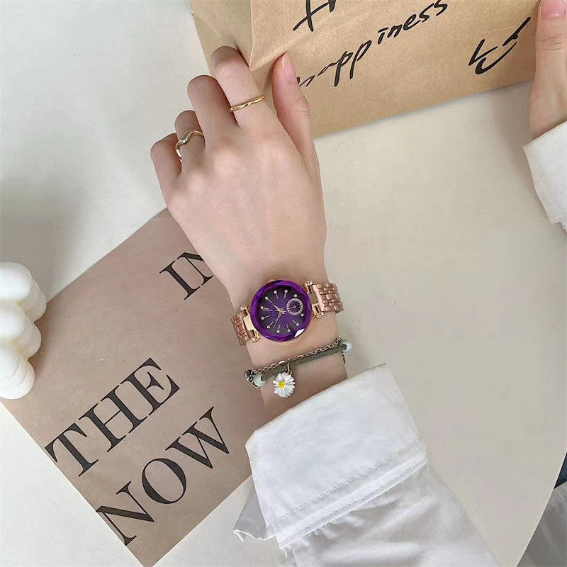 Women Steel Band Waterproof Watch