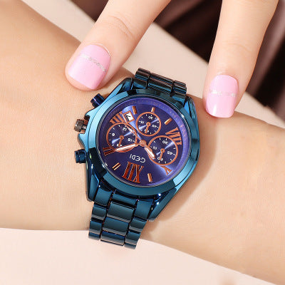 Women Luxury Rose Gold Casual Watch