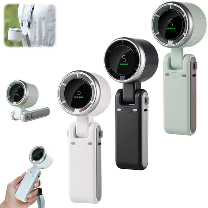 Portable Folding Mini Fan Handheld & Neck Fan High-Speed Turbo for Outdoor & Desk