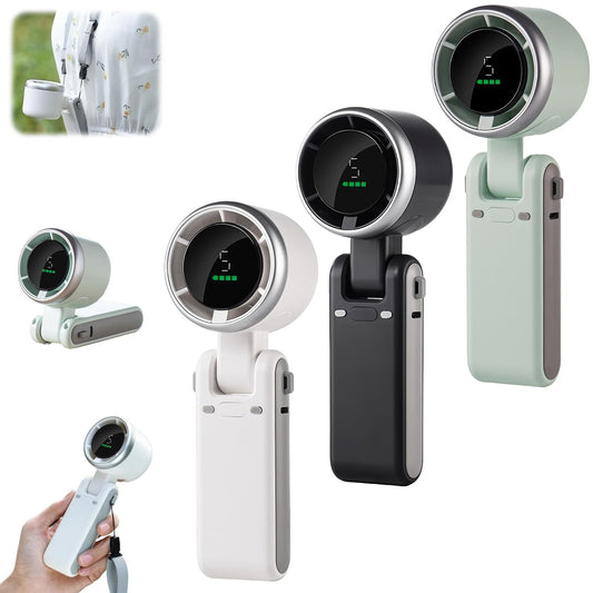 Portable Folding Mini Fan Handheld & Neck Fan High-Speed Turbo for Outdoor & Desk