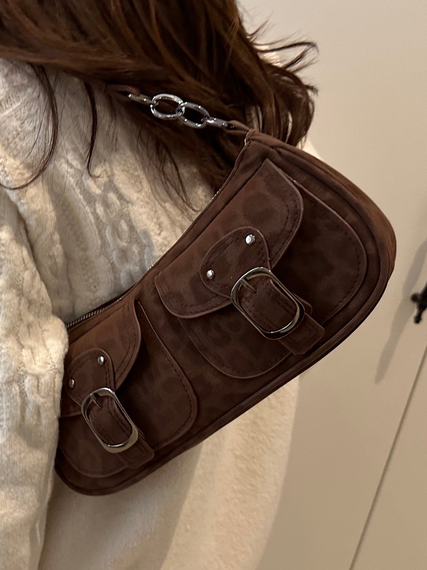 Premium Suede Shoulder Bag for Women