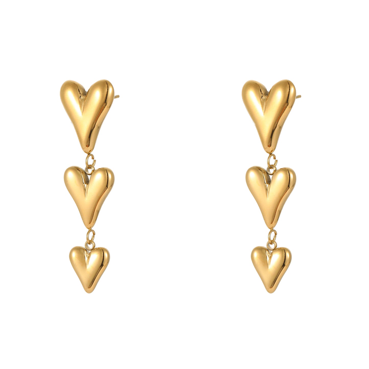 ModernLove Minimalist Heart-Shaped Earrings